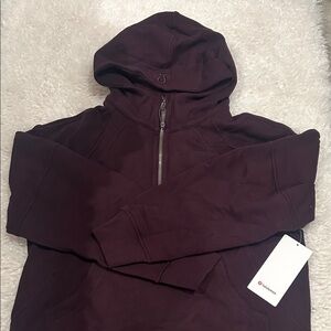 Scuba Oversized Half-Zip Long Hoodie